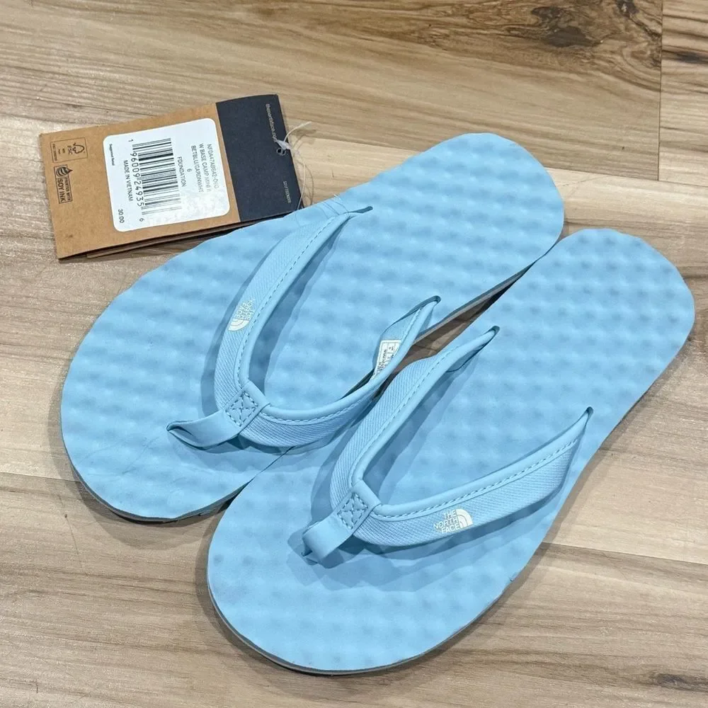 NEW The North Face Base Camp Mini II Blue Flip Flops Women’s 6